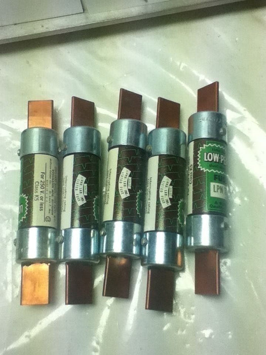 5 Bussmann LPN70 Fuses- No Box