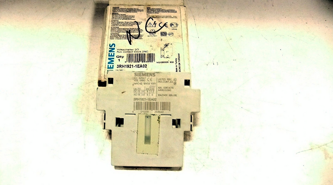 Siemens Auxiliary Contact Block 3RH1921-1EA02