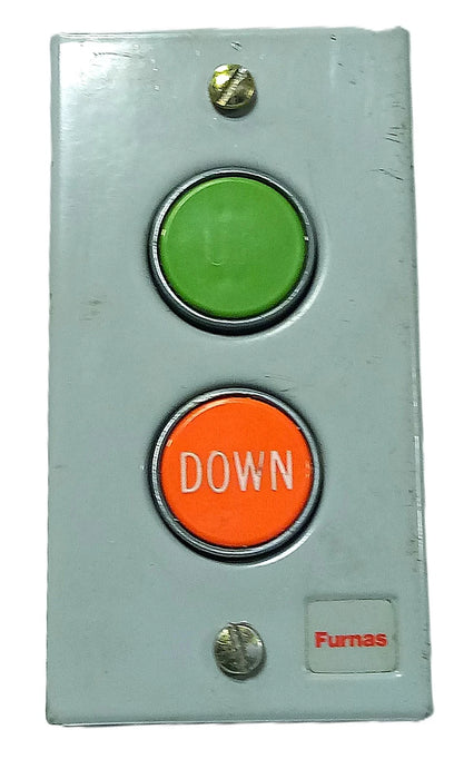 Furnas 50DA3NP 600 V AC 2 Pushbutton Station in NEMA 1 Enclosure