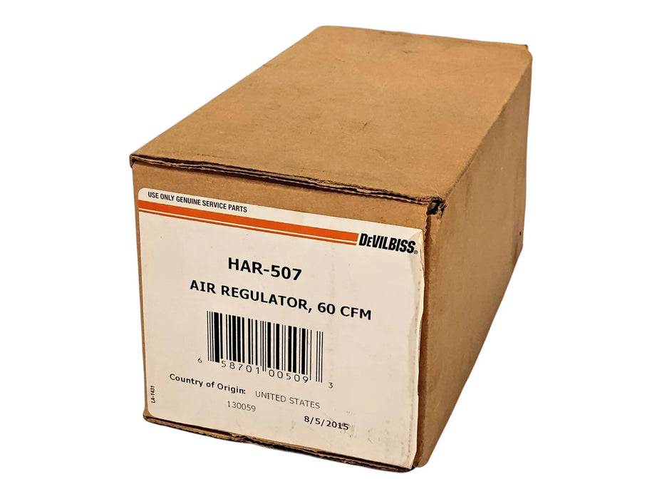 DeVilbiss HAR-507 250 psi 60 CFM Air Pressure Regulator w 1/4 in NPT Ports