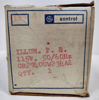 GE CR2940UW234A2 Red Illuminated Pushbutton