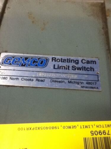 GEMCO 1980405XDPXR100R6 ROTATING CAM LIMIT SWITCH