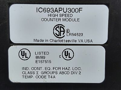 GE IC693APU300F High Speed Counter Module