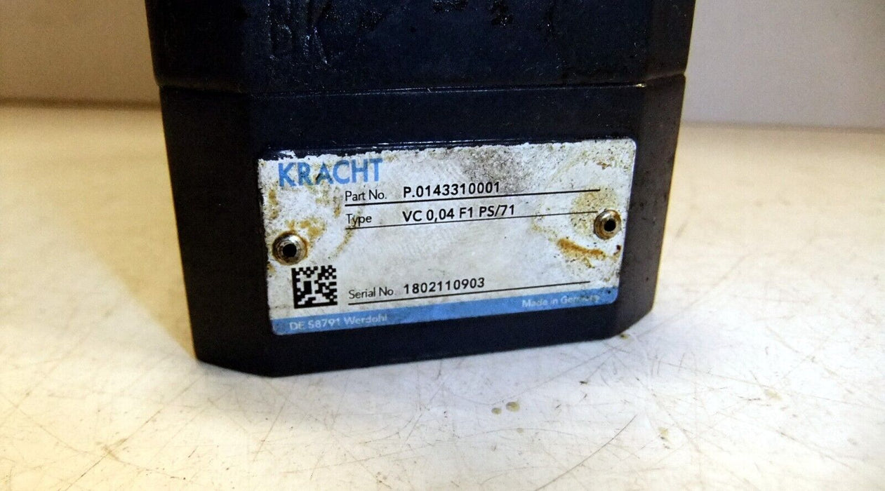Kracht Flow Meter VC 0,04 F1 PS/71 P.0143310001