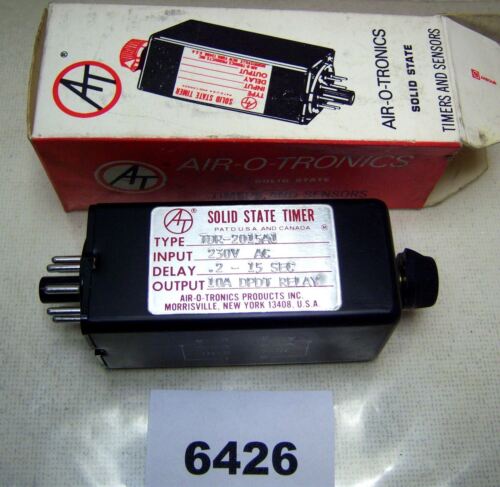 Air-O-Tronics Relay / Timer Tdr-2015A1 .2-15 Sec 10A 230 Vac