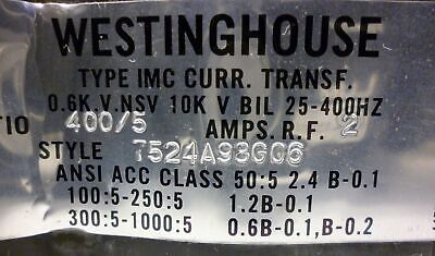 Westinghouse 7524A98G06 Current Transformer