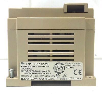 IDEC FC1A-C1A1E 100 - 240 V AC Micro-1 PLC I/O Control Module