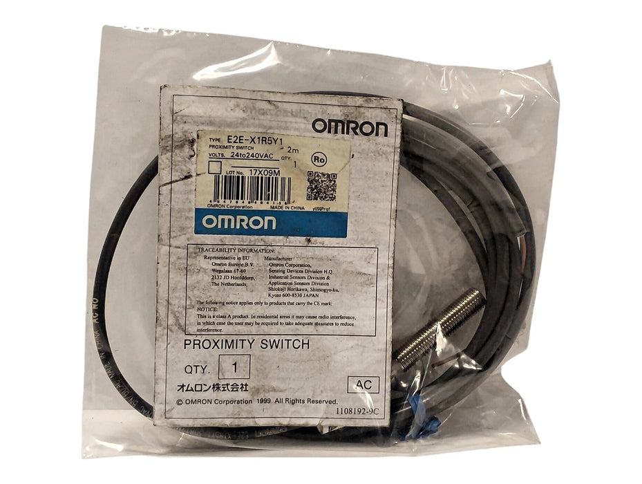 Omron E2E-X1R5Y1 24-240 V AC Shielded Inductive Proximity Sensor