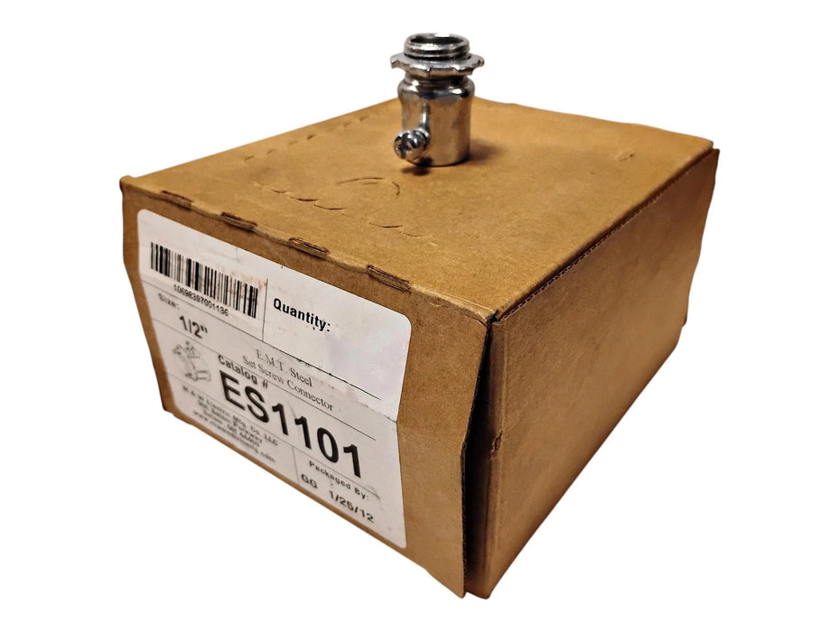 M W Electrical ES1101 1/2 in EMT Conduit Set Screw Connector