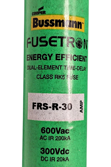 Bussmann FRS-R-30 600VAC/300VDC 30 A Current-Limiting Time-Delay Fuses