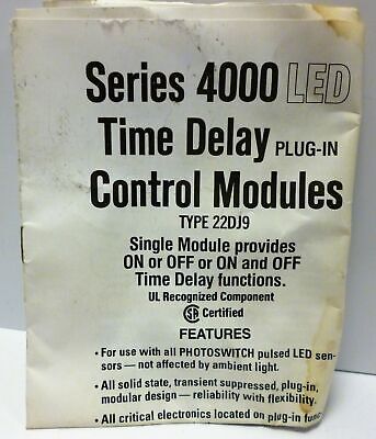 Allen-Bradley 22DJ9-4001 Time Delay Control Module for Photoswitch