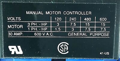 Kraus & Naimer KG41-C11740 600 V AC 30 A 15 hp Rotary Disconnect Switch
