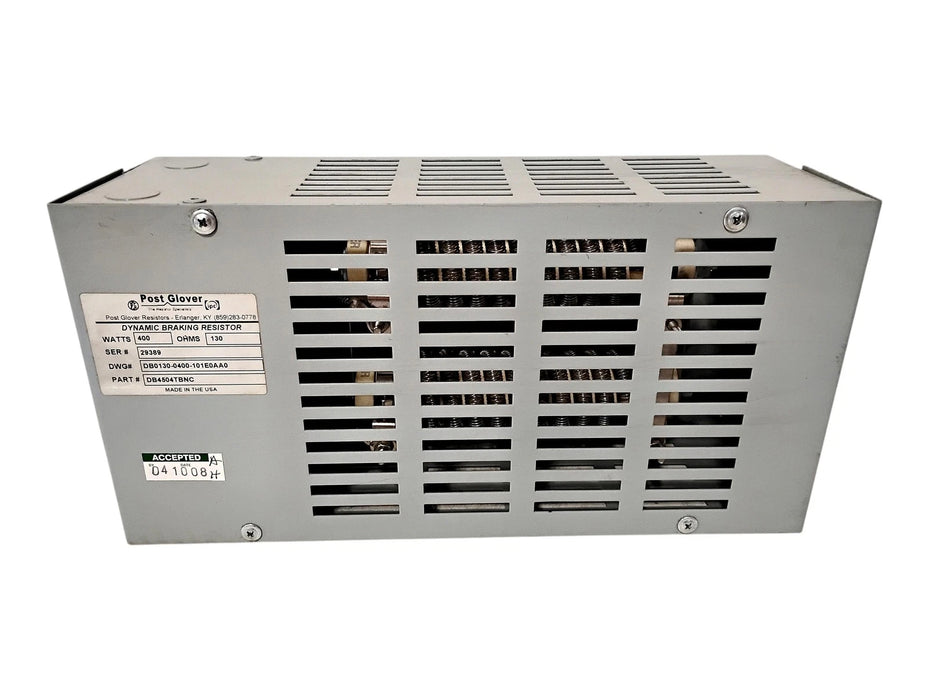Post Glover DB4504TBNC 400 W 130 Ohm Dynamic Braking Resistor