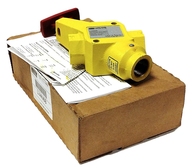 Parker LV4N6B 300 psi 1/2" NPT Push/Pull Lockable Safety Air Control Valve