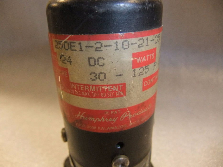 Humphrey Valve 250E1-2-10-21-35 24 VDC 30-125 PSi