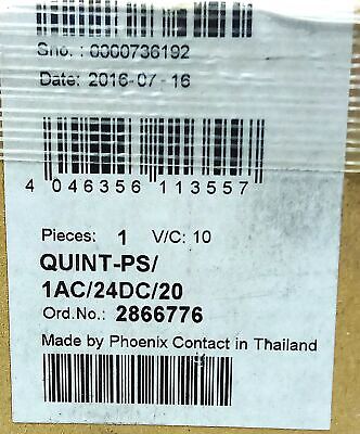 Phoenix Contact QUINT-PS/1AC/24DC/20 2866776 100-240 V Switch Mode Power Supply