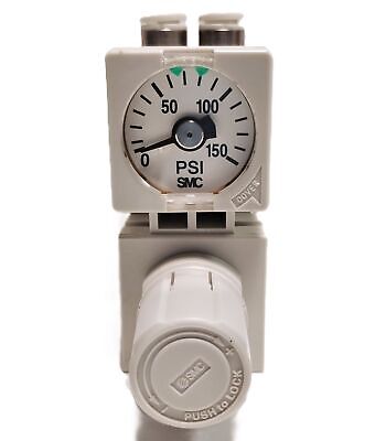Numatics ARM10F0-00G-Z Compact 7-100 psi Air Pressure Regulator w/ Gauge