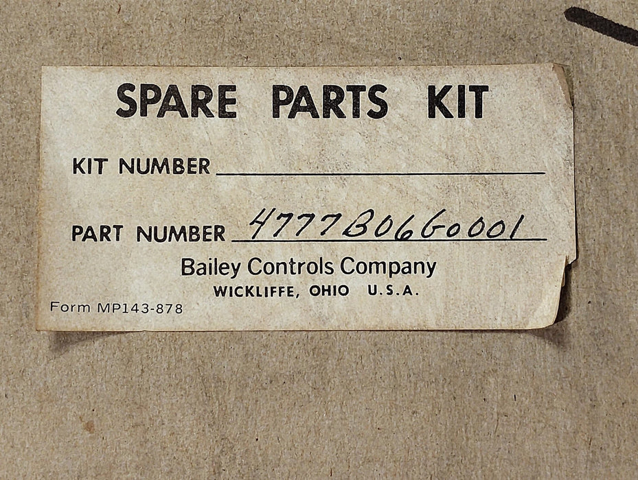 Babcock Wilcox 4777B06G0001 Replacement kit for Servo Motor 5343B01P0002