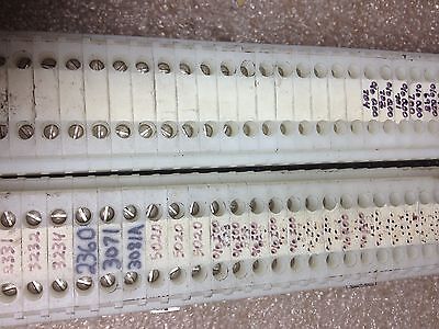 2 Din Rails with Allen-Bradley 1492-HM1 Terminal Blocks