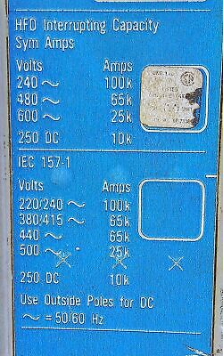Westinghouse HFD3090L 600 V AC 90 A 3-Pole NEMA F Molded Case Circuit Breaker