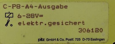 Pilz C-P8-A4 306120 PLC Output Module