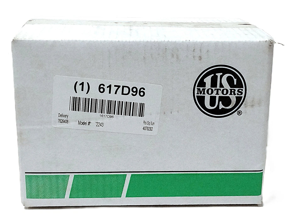 US Motors 2243 208-230V AC 0.75 A 1075 RPM 1/10 HP TEAO Condenser Fan Motor