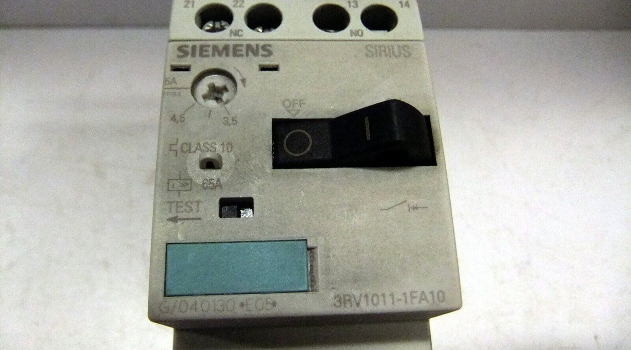 Siemens Contactor Starter 3RT1017-1AK61 3RV1011-1FA10