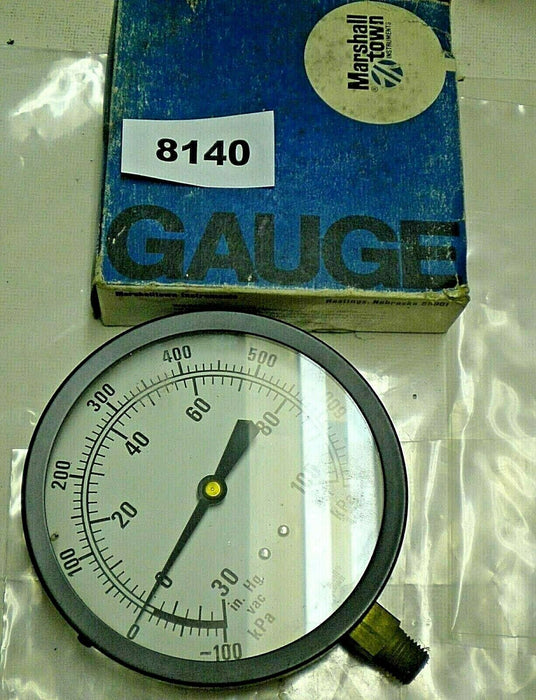 Marshalltown Pressure Gauge G10225 4.5" 30X100" HGX to 100 Psi