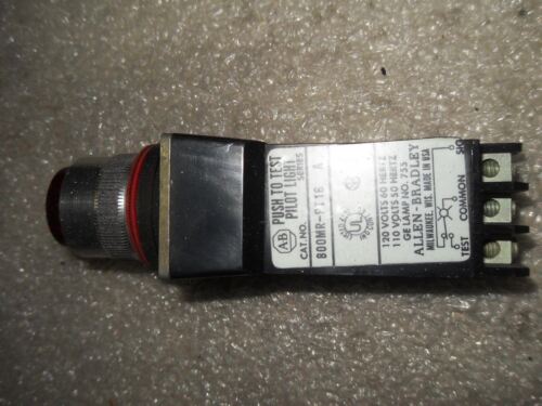 1 Allen-Bradley 800MR-PT16A AMBER ROUND PILOT LIGHT