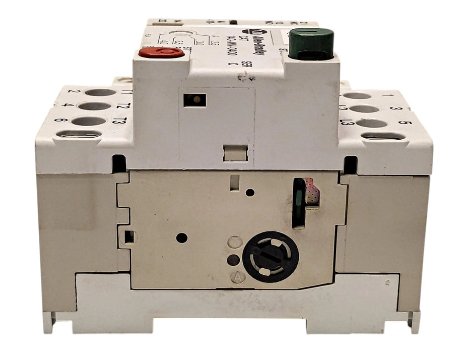 Allen-Bradley 140-MN-0400 Ser C 660 V AC 2.4-4.0 A Manual Starter w/ 140-A11 Aux