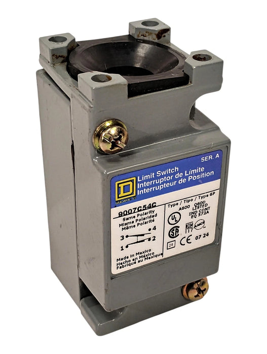 Square D 9007C54C 600 V AC/DC 10 A Limit Switch No Actuator Head