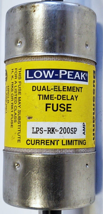 Bussmann LPS-RK-200SP 600VAC/300VDC 200A Current-Limiting Time-Delay Fuse