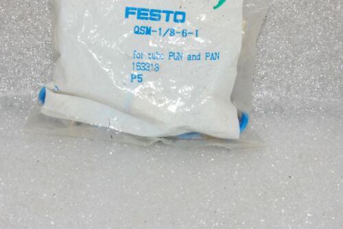 10 Festo PUSH IN FITTINGS QSM-1/8-6-1