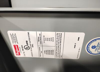 Hoffman F66T18HC 18 in x 6 in x 6 in Wiring Trough