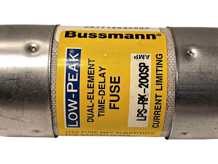 Bussmann LPS-RK-200SP 600VAC/300VDC 200 A Current-Limiting Time-Delay Fuse