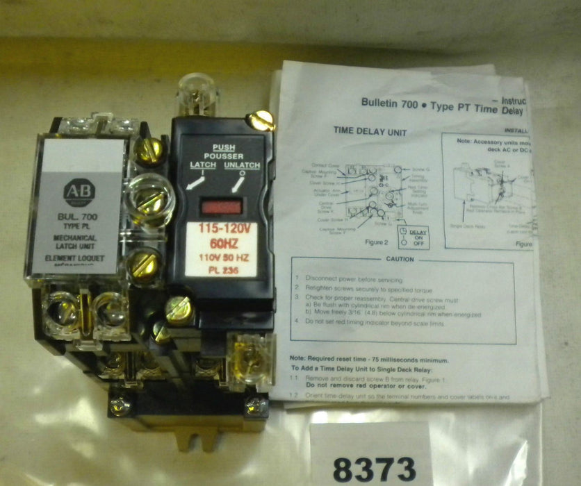 Allen-Bradley AC Relay w/ Mechanical Latch 700-PL600A1