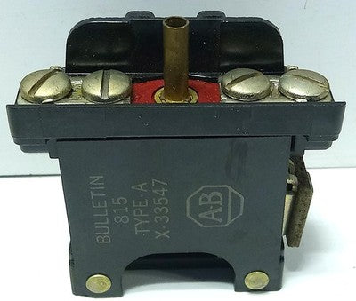 Allen-Bradley X-33547 Size 0/1 Type A Left Hand Overload Relay