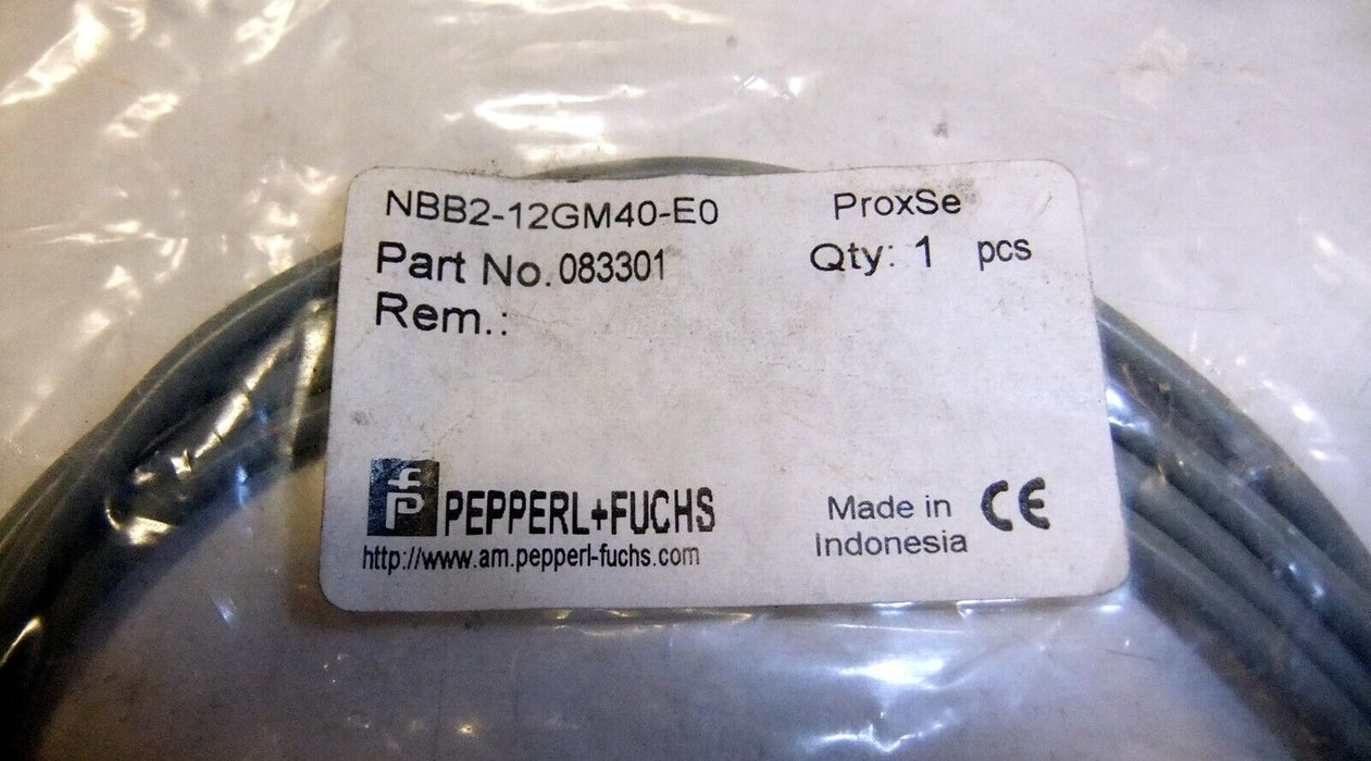 Pepperl Inductive Sensor DC NBB2-12GM40-E0