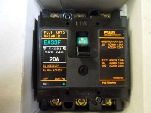 Fuji Electric Ea33F Auto Breaker 3P 20A 460V