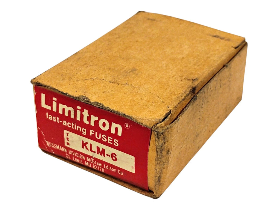 Bussmann KLM-6 600 V AC/DC 6 A Current-Limiting Fast-Acting Fuses