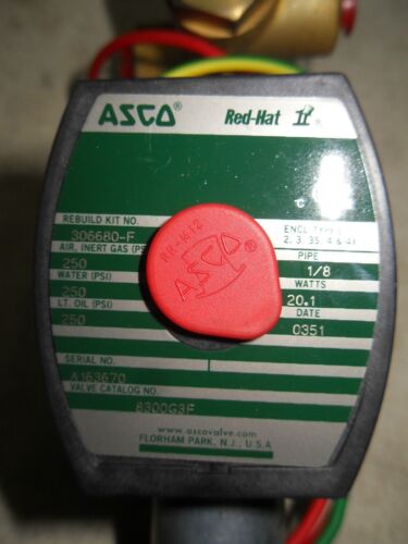 ASCO 8300G3F Solenoid Valve W/ Coil 272610-158-D