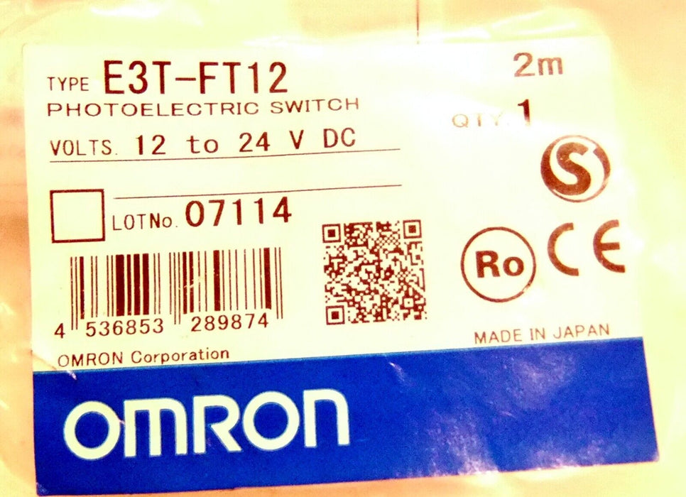 Omron Photoelectric Sensor E3T-FT12