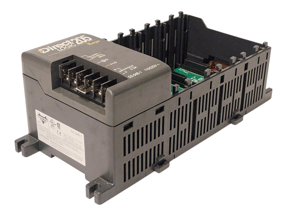 AutomationDirect D2-04B-1 DirectLogic 205 24 VDC 300 mA 4-Slot PLC I/O Base