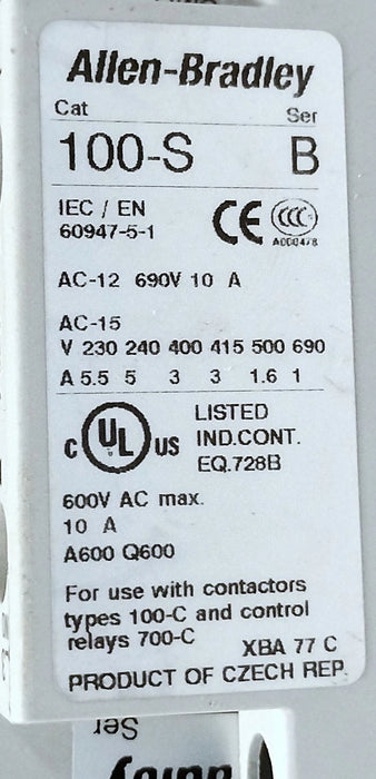 Allen-Bradley 100S-C43EJ14C 24 V DC 43 A Safety Contactor