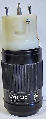 Leviton CS81-64C 480 V 50 A 3-Phase Turn & Pull Female Plug
