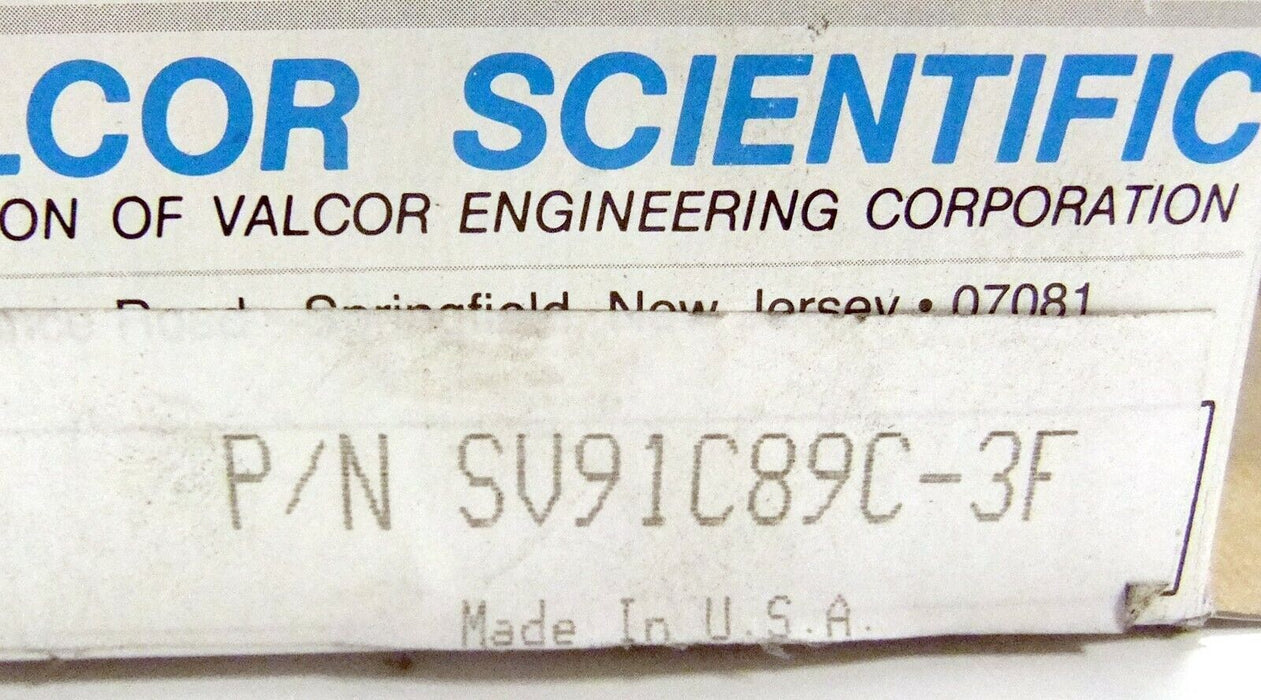 Valcor Scientific Valve SV91C89C-3F