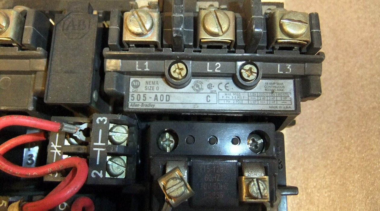 Allen-Bradley 505-AOD Size 0 Reversing Starter