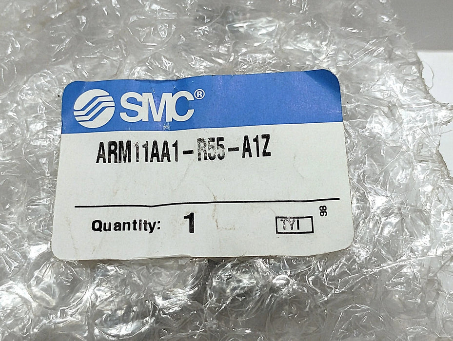 SMC ARM11AA1-R55-A1Z 7-50 psi Air Pressure Regulator w/ Embedded Gauge