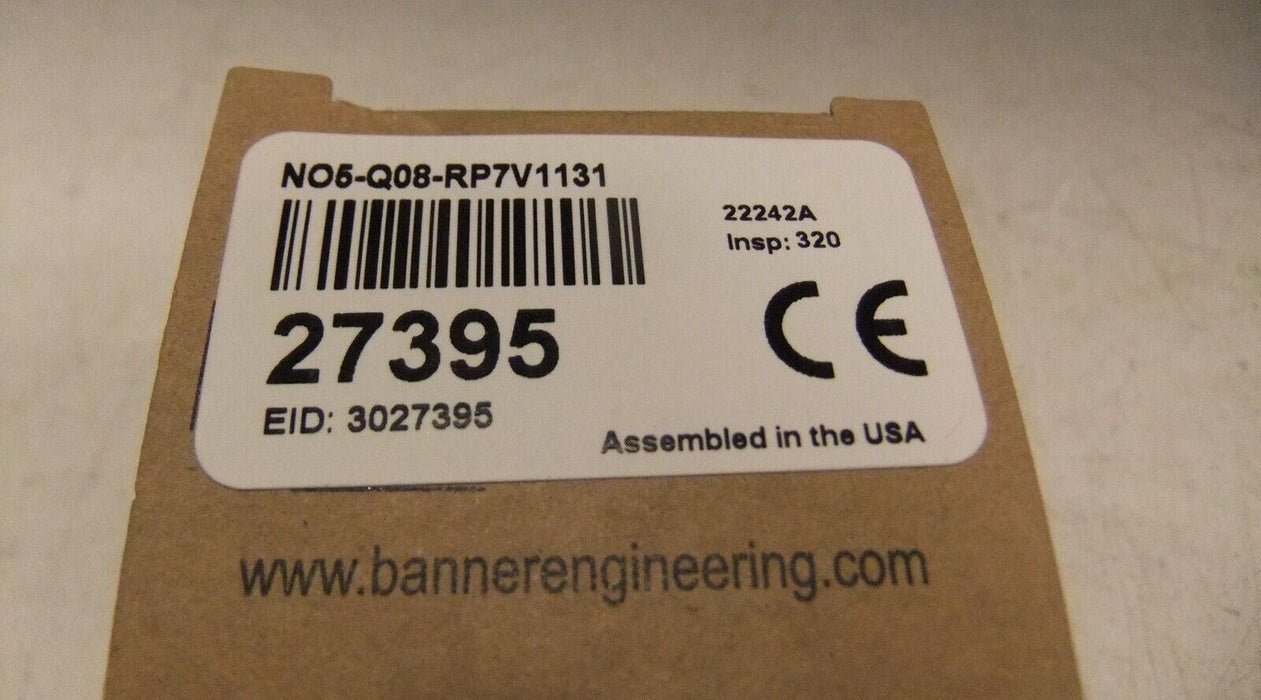 Banner NO5-Q08-RP7-V1131 27395 Photoelectric Sensor