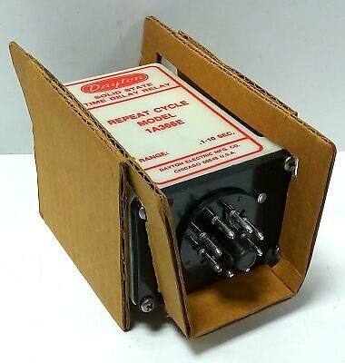 Dayton 1A366E 120 V AC 0.1-10 Sec Dual On-Delay/Off-Delay Time Delay Relay